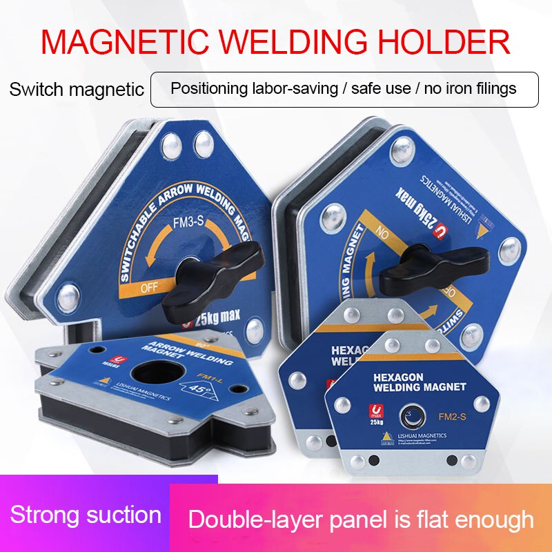 Magnetic Welding Bracket 28LBS Multi-angle Solder Arrow Magnet Welding Locator Device Fixed Auxiliary Positioner Fixture Tools