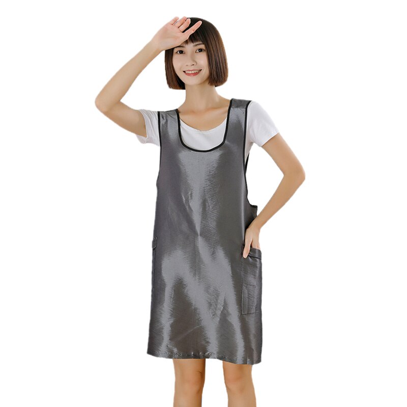 Tablier de travail pour Salon de coiffure, à la , Assistant de coiffeur, café, Pet, Nail Shop, vêtements de travail, cuisine à domicile: WQ005-Gray