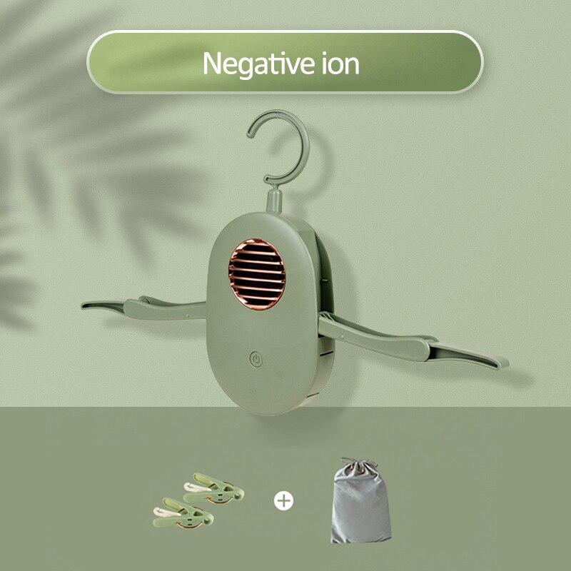 Składana elektryczna suszarka robić ubrań przenośne szybko suszenie ubrań buty suszarka robić jonów ujemnych wieszak dezodorujący 3 tryb suszarka na pranie 220V: Negative ion G