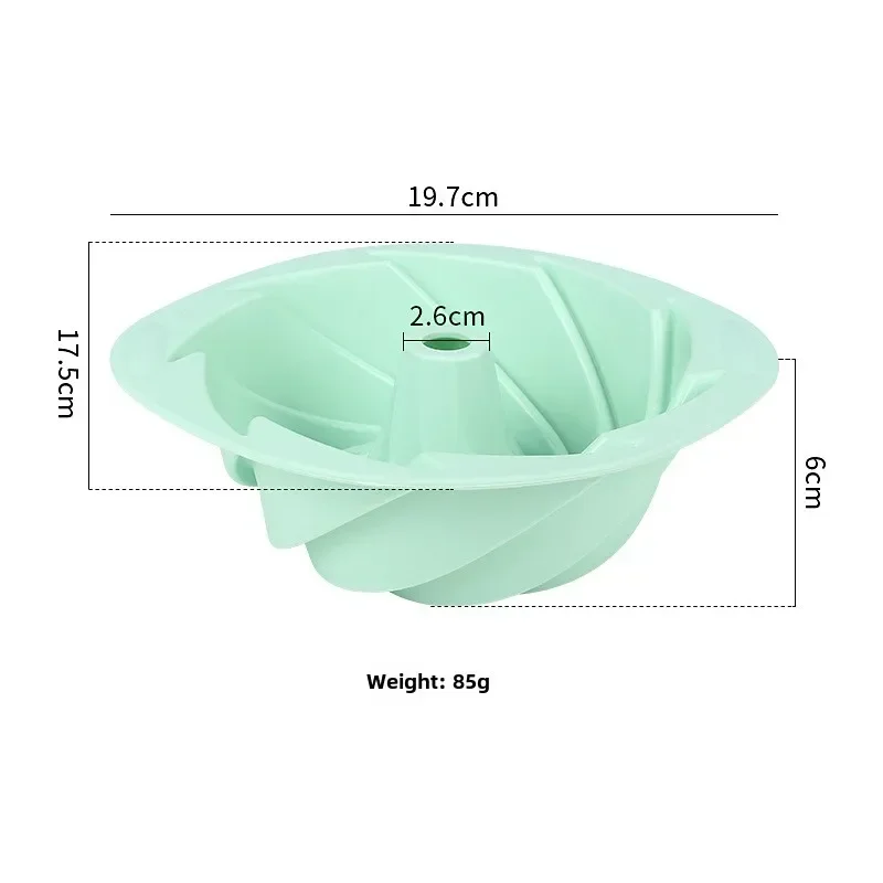 Large Spiral Silicone Cake Mold Flower Shaped Mold Cake Mold Easy Demolding Baking Cake Mold Kitchen Baking Utensils