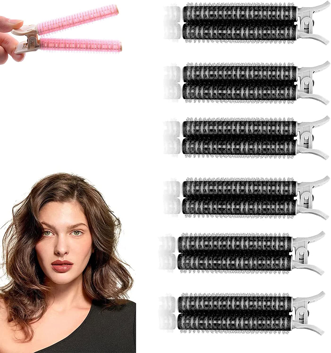 6 grampos de cabelo de volume, grampos de cabelo para volume, clipes de volume de cabelo instantâneos para mulheres, clipes de volume para raízes, estilo de cabelo diy