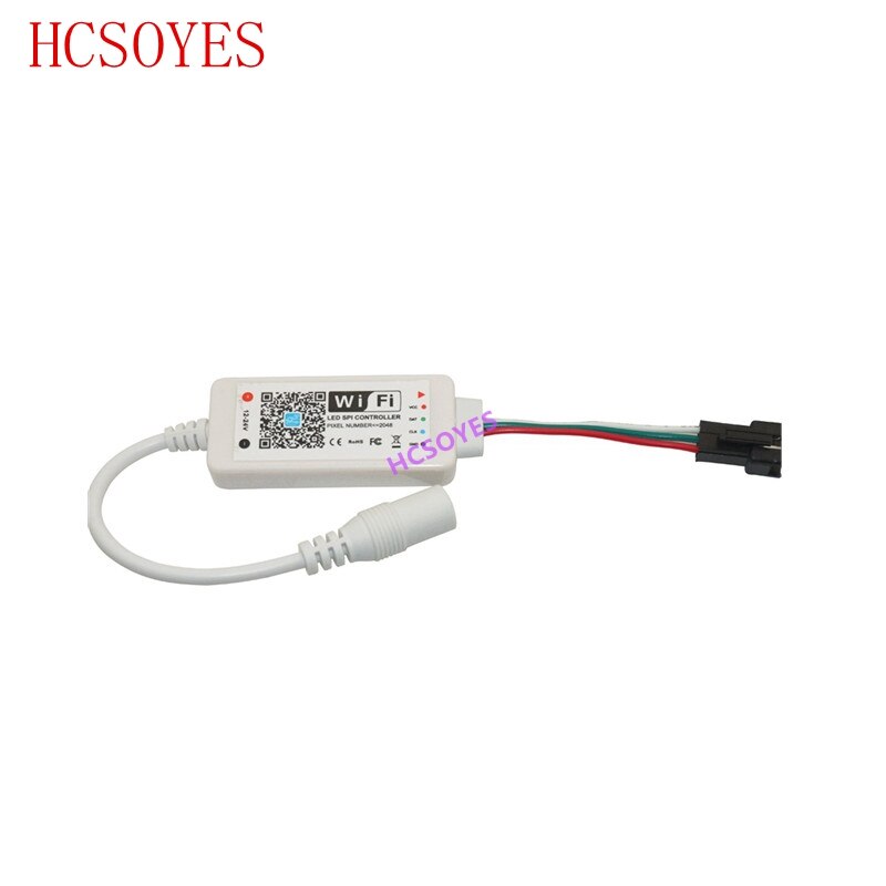 Dc12-24v magic home led spi controller adresserbar 2048 pixel mini wifi controller for  ws2811 led strip