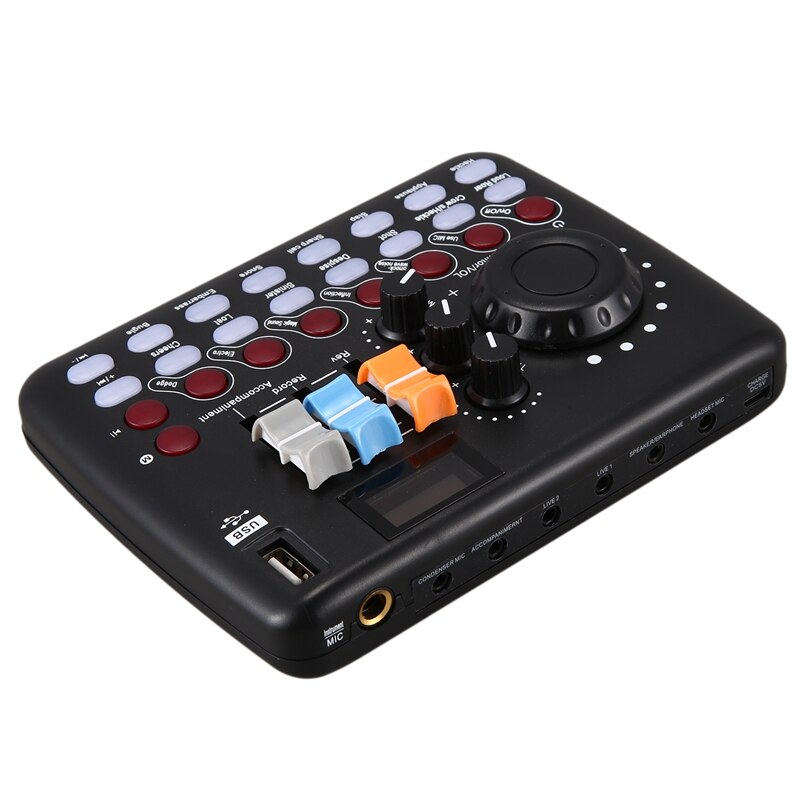 USB Sound Card Mobile Phone Sound Card Computer Live Broadcast Equipment Set for Live Recording