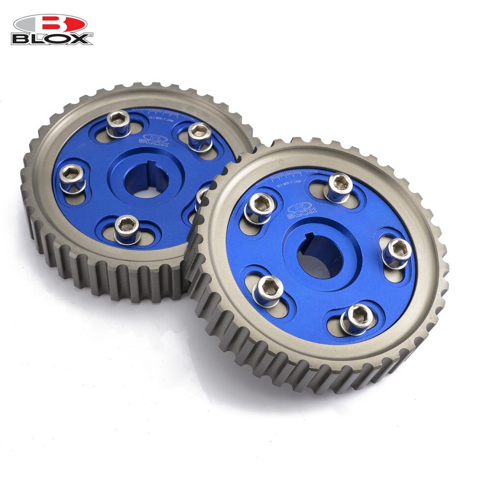 Blox-polea de marchas de leva ajustable, accesorio para Honda SOHC D15/D16 D-SERIES SOHC motor 88-97, entrada y AF-CGD16BL de escape, 2 unidades