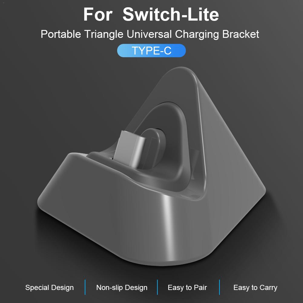 Draagbare Type-C Charger Stand voor Nintendo Schakelaar Lite Opladen Beugel Driehoek Universal Gaming Machine Base voor Schakelaar Lite