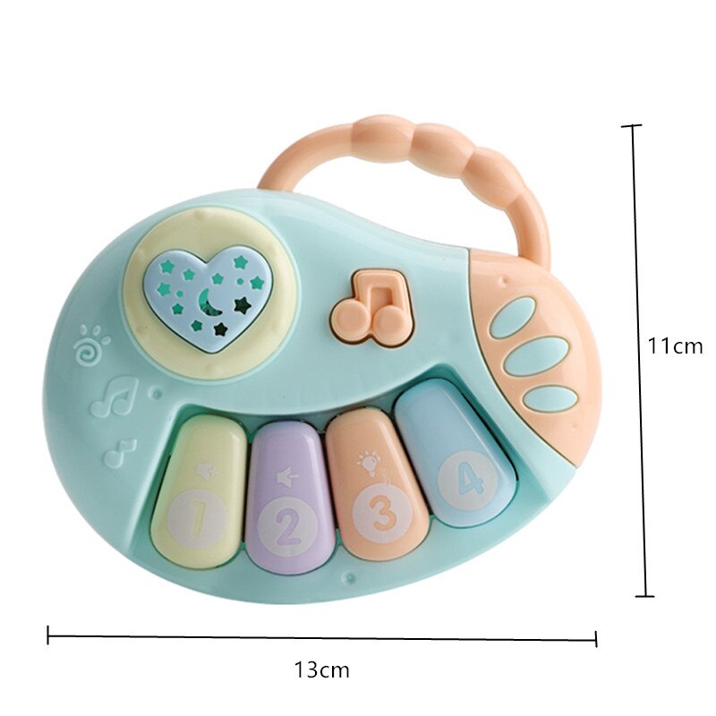 Baby Music Hand Clap Drum Fun Light Projection Toy Baby Puzzle Early Education Microphone Piano Guitar Rattle Appease Toy: 03