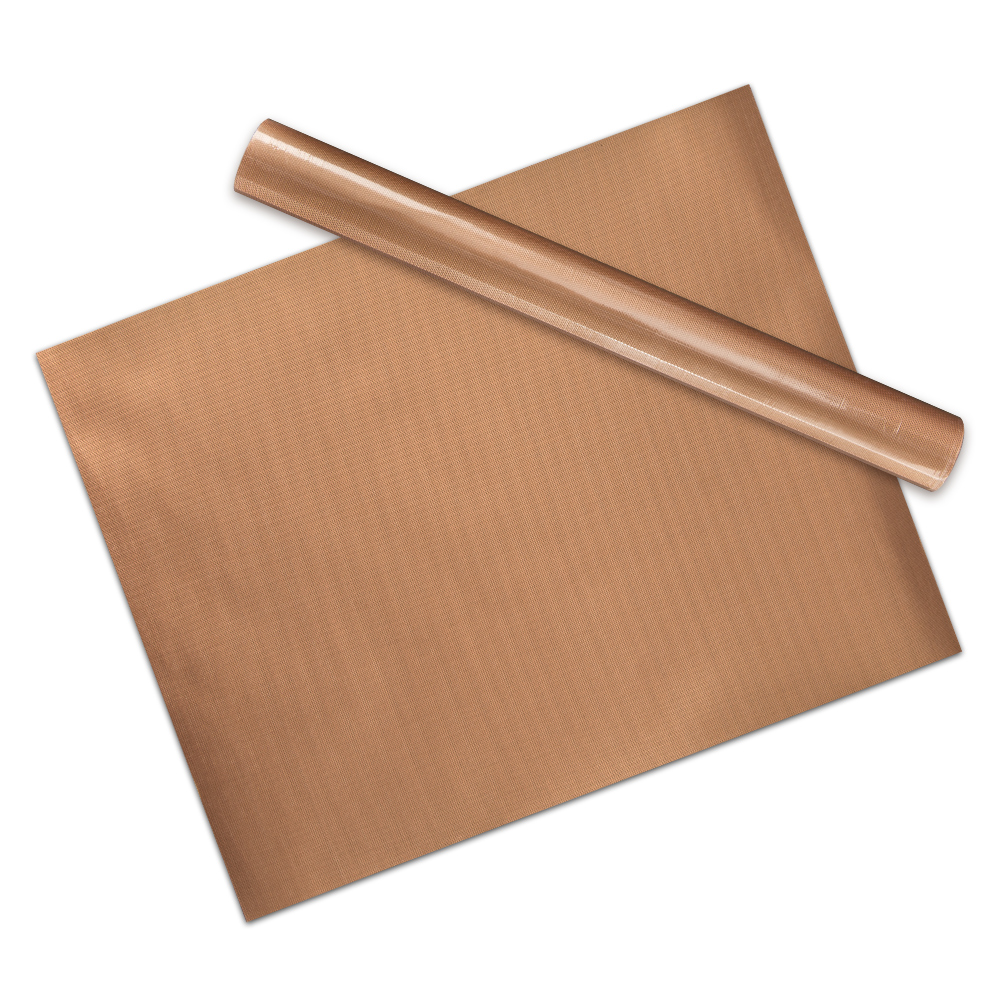 Non-stick BBQ Grill Mat Baking Mat Cooking Grilling Sheet Heat Resistance Barbecue Sheet Easy Cleaning Kitchen For Party 40*33cm: Copper / 1pcs