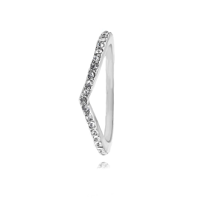 BAOPON Hochzeit Bands Ewigkeit Ring Mit Zirkonia Für Frauen CZ Kristall Versprechen Engagement Ring Schmuck