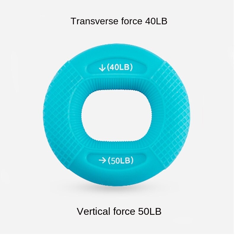 Silicone Finger Clip Silicone Hand Grip Ring Wrist Expander Finger Trainer Grip Portable Fitness Grip Expander: Ivory