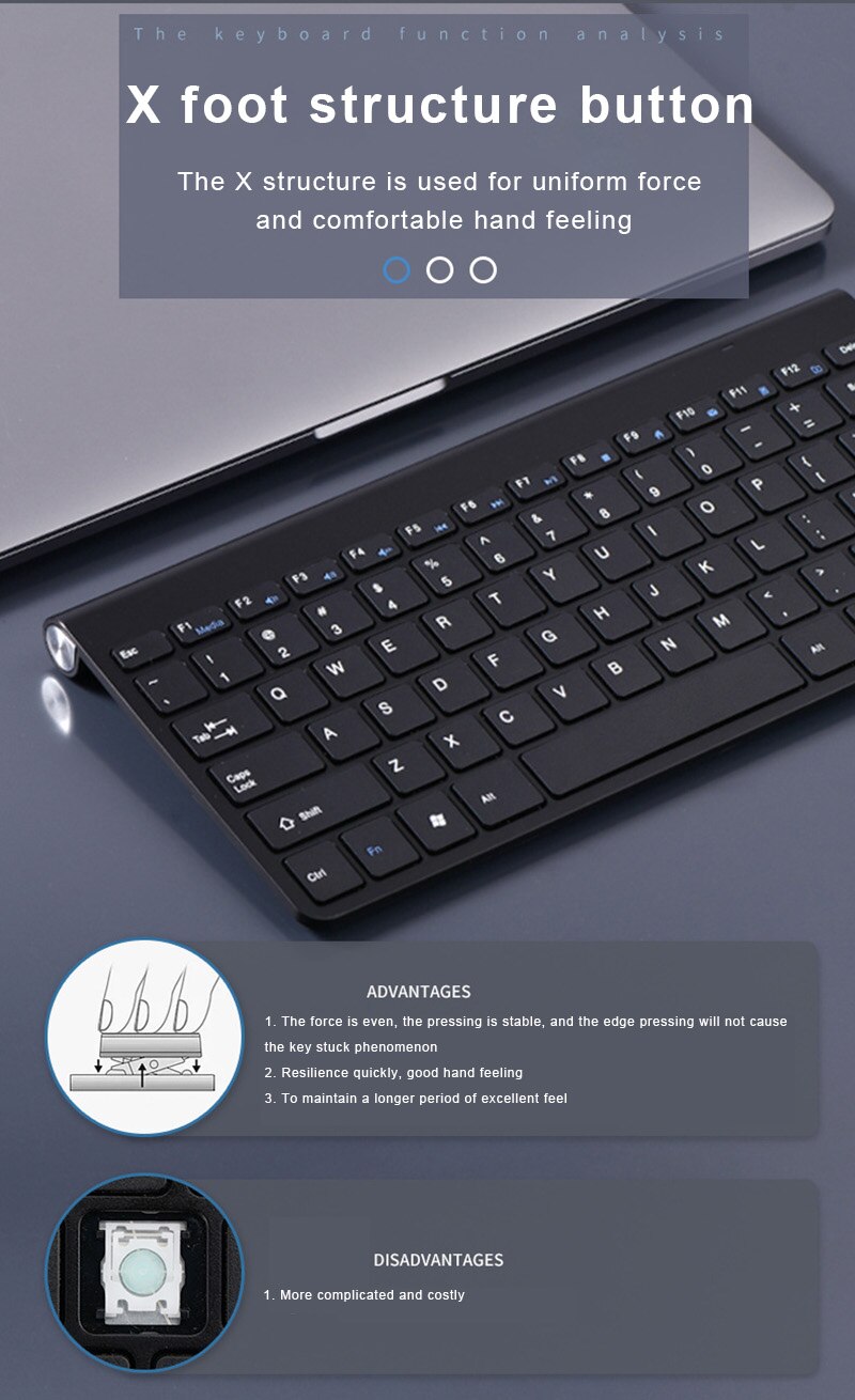 Mini Draadloze Oplaadbare Toetsenbord En Muis Set Waterdichte 2.4G Voor Mac Apple Pc Computer