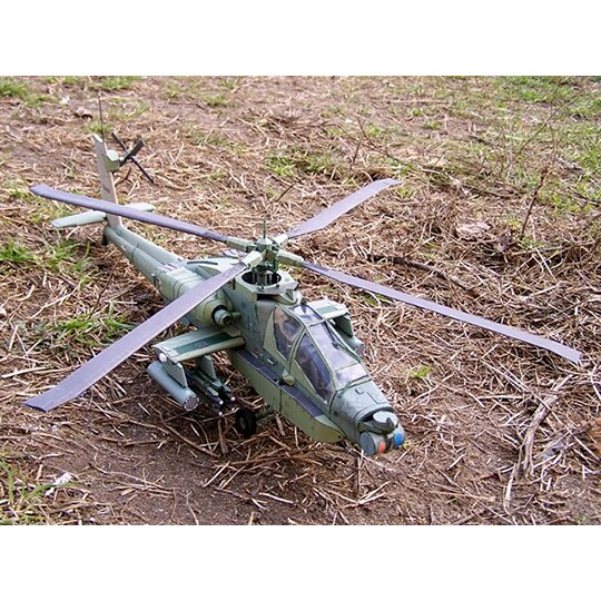 53cm 1:33 United States AH-64A Apache Longbow Helicopter 3D Paper Model AH64 Fighter Papercraft Toy