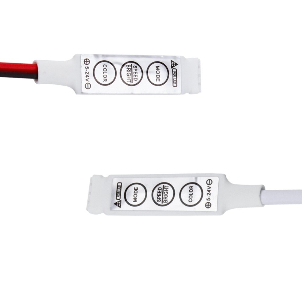 Led rgb controller  dc12v mini 3 dimmer til rgb 3528 5050 led strip chave led rgb controller til rgb led strip