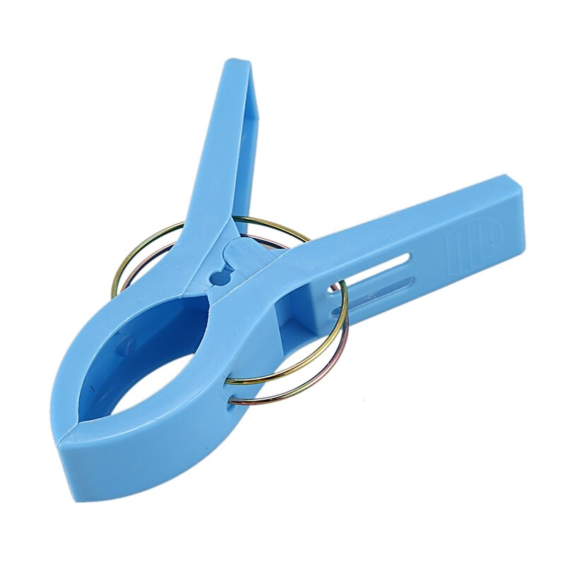 Pak  of 8 grote, felgekleurde plastic strandlakenknijpers met clips voor zonnebanken, verschillende kleuren