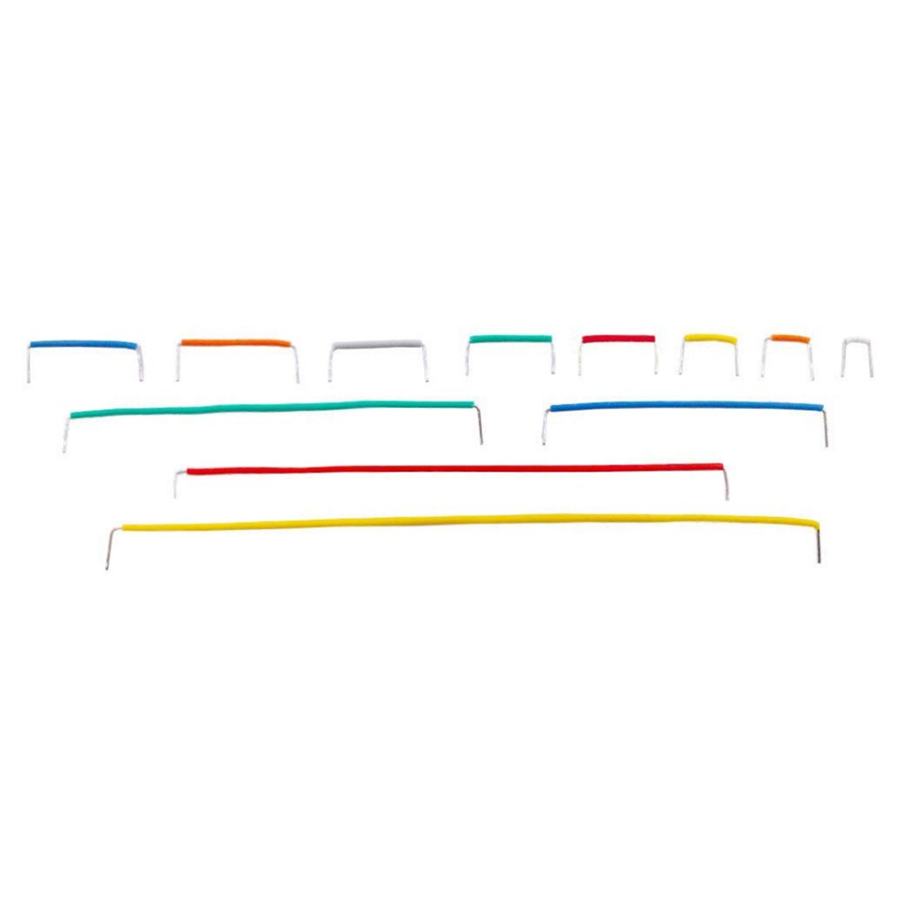 560 pièces Kits de cavalier 14 longueurs platine de prototypage lignes circuits imprimés cavaliers U forme câble fil Kit pour PCB pain Board Arduino populaire