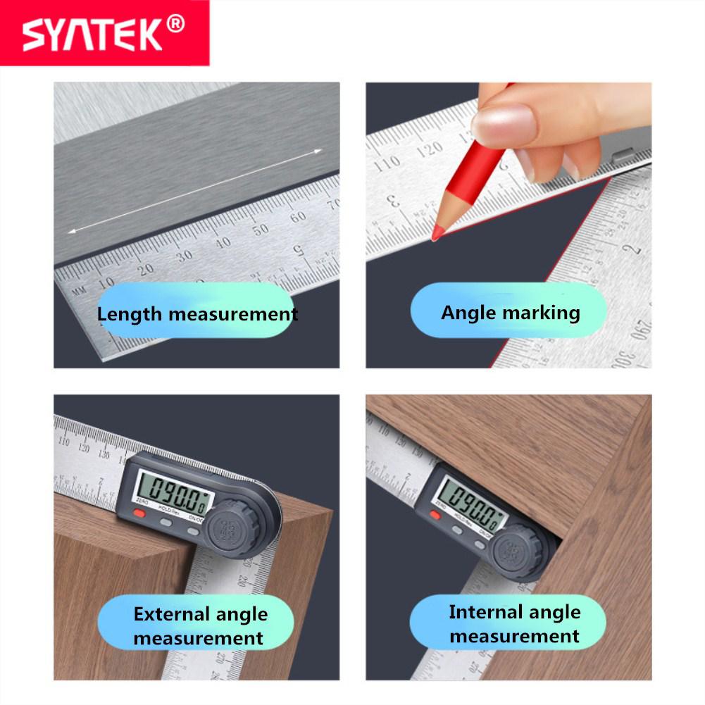SOLLED Stainless steel Digital Meter Angle Inclinometer Angle Finder Measuring Tool