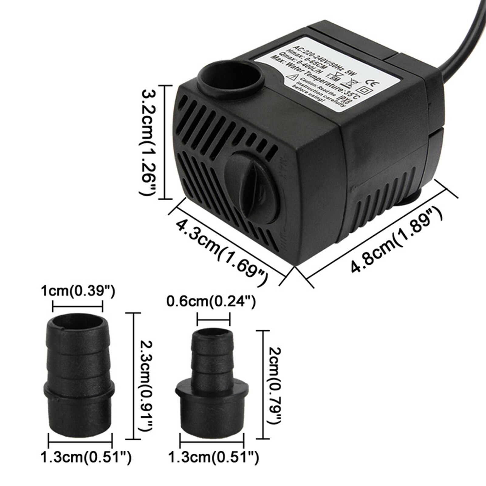 5W 220V Aquarium Submersible Water Pump Fountain Filter Fish Pond Aquarium Water Pump Tank Fountain Quiet Side Water Pumps