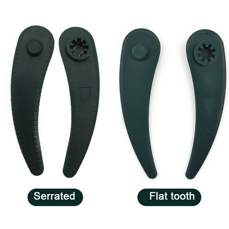 25 pièces/ensemble tondeuse à gazon lame en plastique remplacement herbe Strimmer lames tondeuse à gazon lames en plastique NotEasy Break jardin tondeuse outil