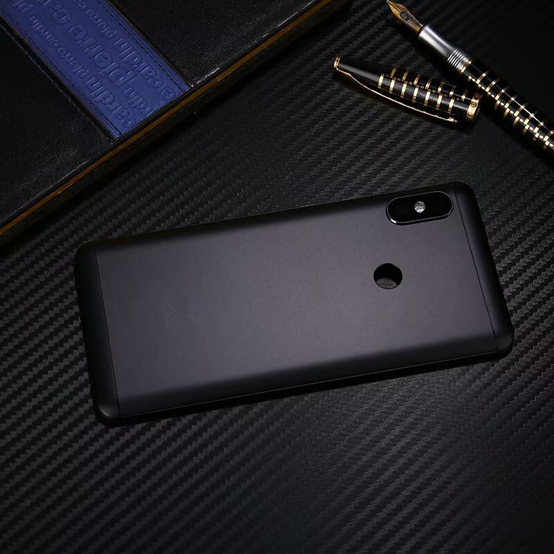 Carcasa Original para Xiaomi Redmi Note 5 / Note5 Pro, cubierta de batería de Metal para reparación, reemplazo de la carcasa trasera de la puerta trasera + logotipo de la Cámara de botón
