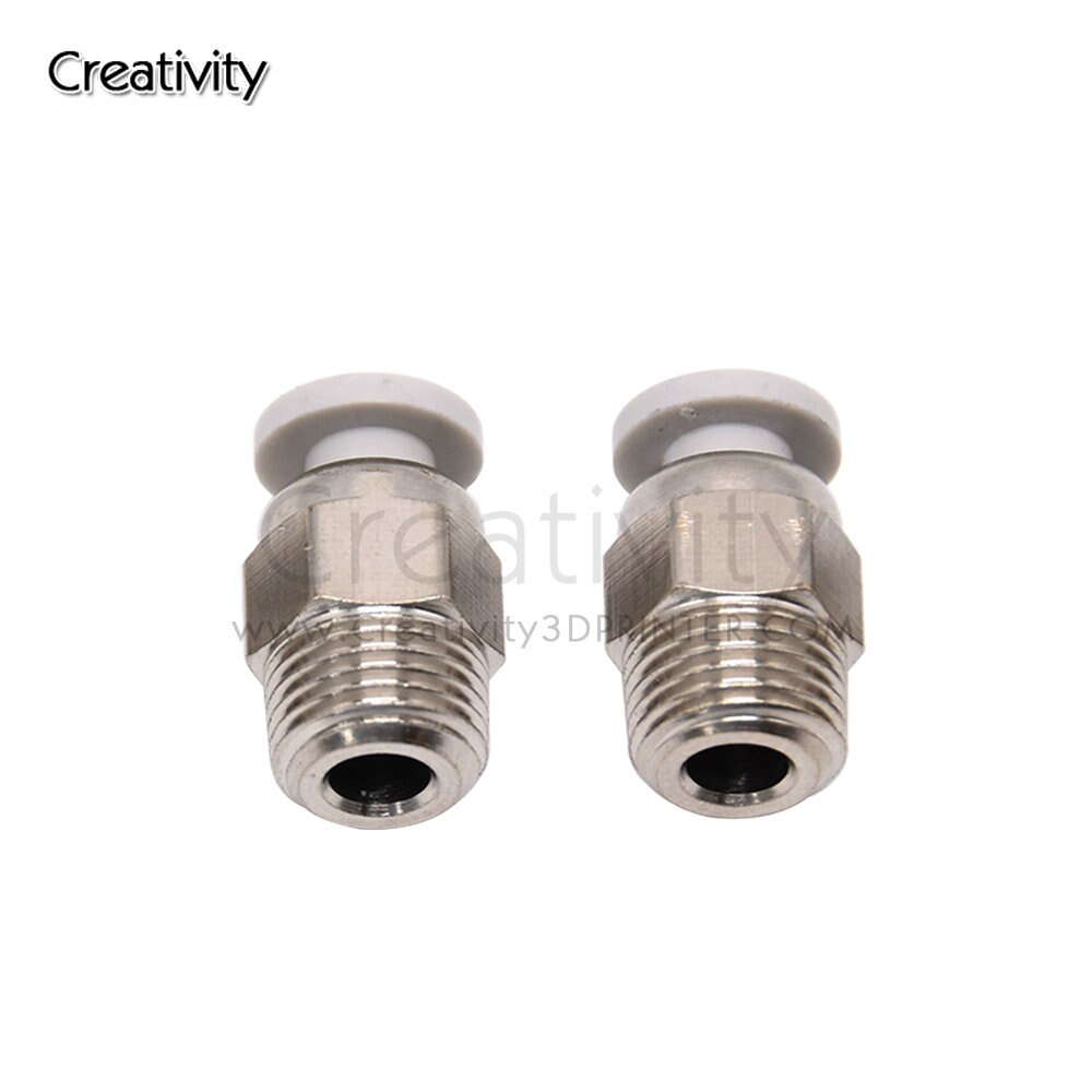10PCS 3D Printer Pneumatic Connectors Bowden Coupler PC4-01 PTFE Tube for J-Head Extruder Fitting Connectors for CR10 Ender3