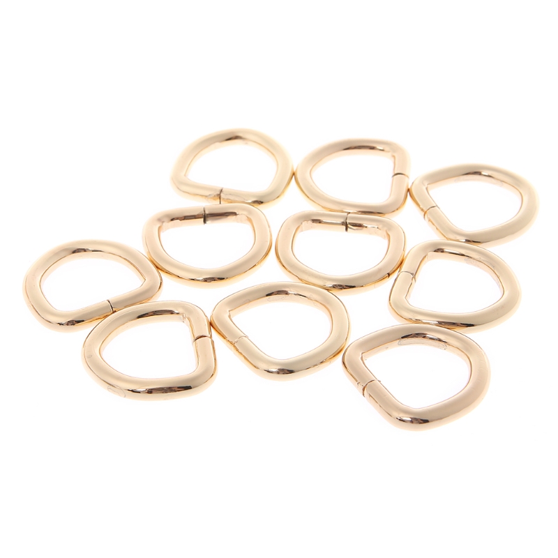 10 Pcs 2 Cm Metalen Riem Riem Web D Ring Zakken Gesp Sluiting Handtas Lederen Tas Purse Bag Accessoires