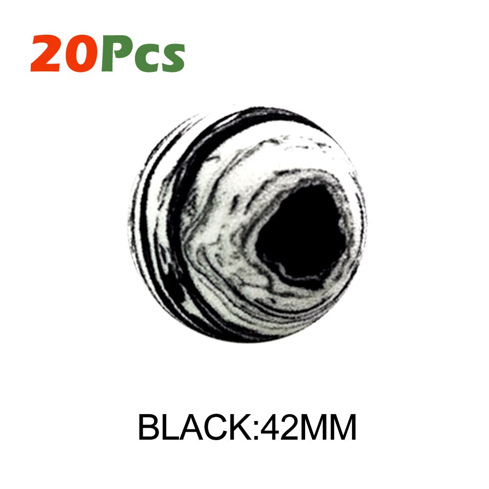 20Pcs/Set EVA Foam Golf Balls for Indoor Golf Practice Balls for Golf Training Colorful Ink Painting Ball: black