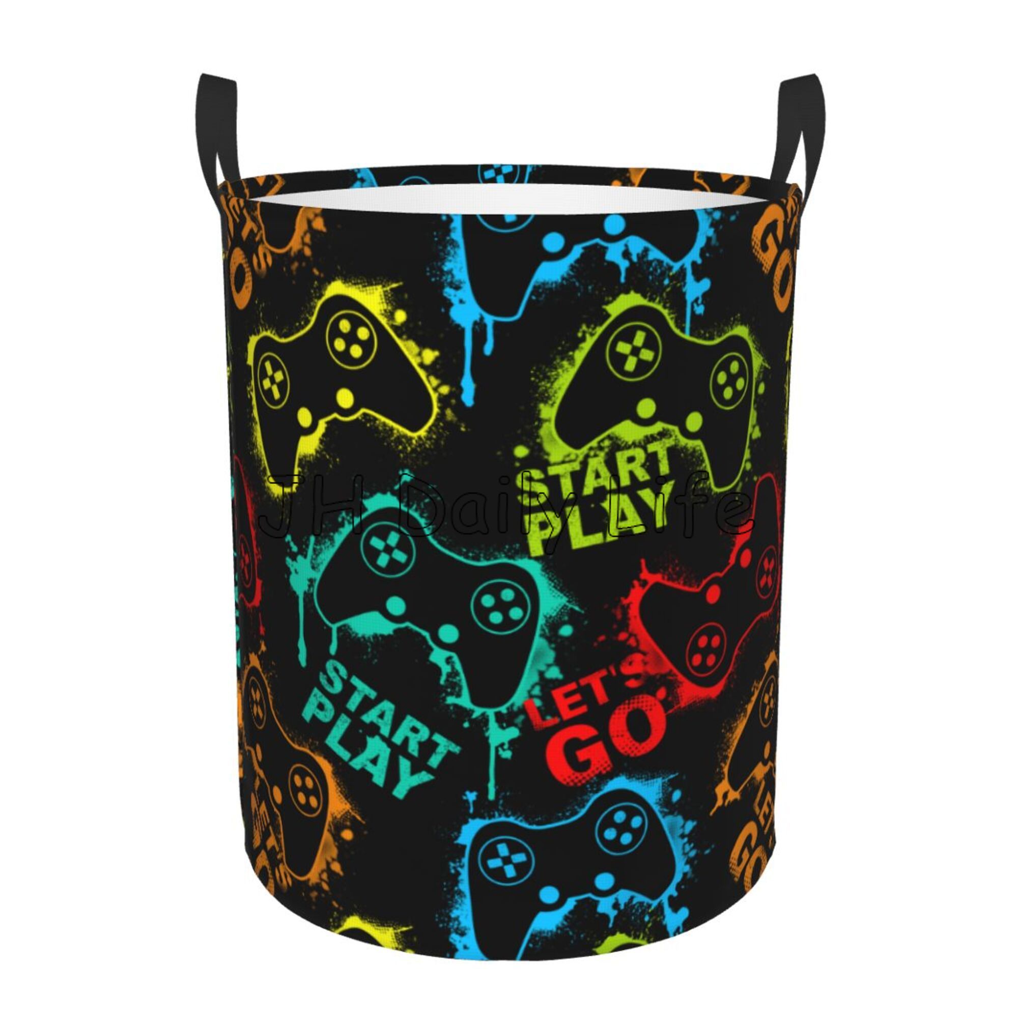 Gamer Wasmand Mand Gaming Opbergmand Gamecontroller Speelgoed Kleding Organizer Bin Waterdichte wasmand voor jongens: XXL / plum