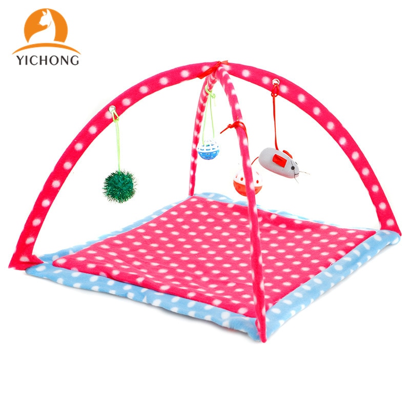 Estera de juego para gatos YICHONG, casa, carpas desmontables para gatos, carpas portátiles para mascotas, juguetes para gatos graciosos, carpa para gatos, cama de juegos para mascotas YH053
