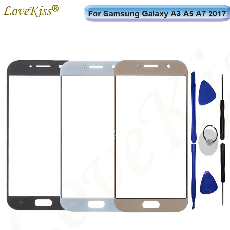 Front Panel For Samsung Galaxy A3 A5 A7 A320 A520 A720 Touch Screen Sensor LCD Display Digitizer Glass TP Cover Replacement