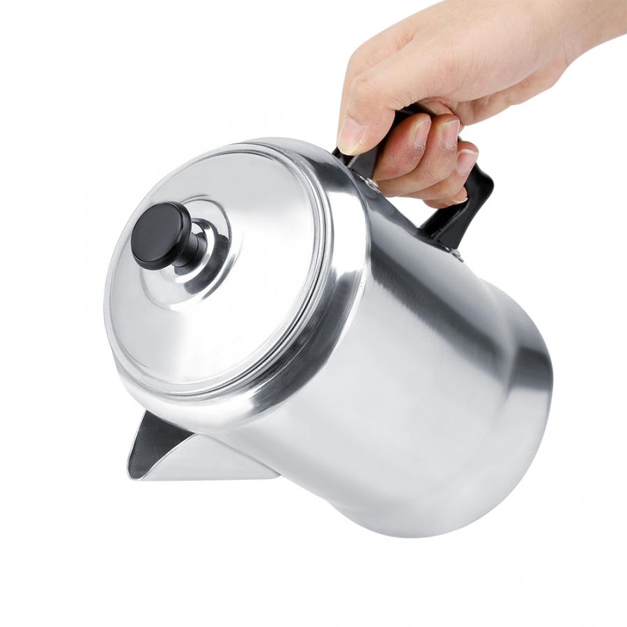 Mokka Koffie Pot Moka Rvs Filter Italiaanse Espresso Koffiezetapparaat Percolator Tool Percolator Cafetier