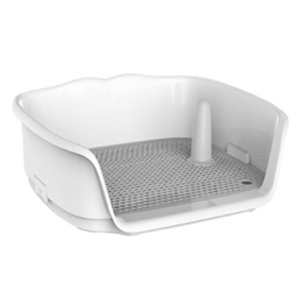Hond Wc Teddy Labrador Kleine en Middelgrote Hond Potje Hond Potje Wc Automatische Dierbenodigdheden Grote Ruimte Hoge Hek: gray white