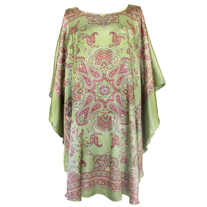 Dam rayonrock morgonrock kvinnor sovkläder nattlinne stor storlek hemklänning vintage kaftan klänning nattskjorta nattskjorta: 23