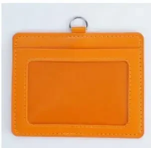 PU Leather Card Holders Set Women Men Student Retractable Badge Reel ID Card Holder Cover Case Nurse Badge Lanyards: WHITE