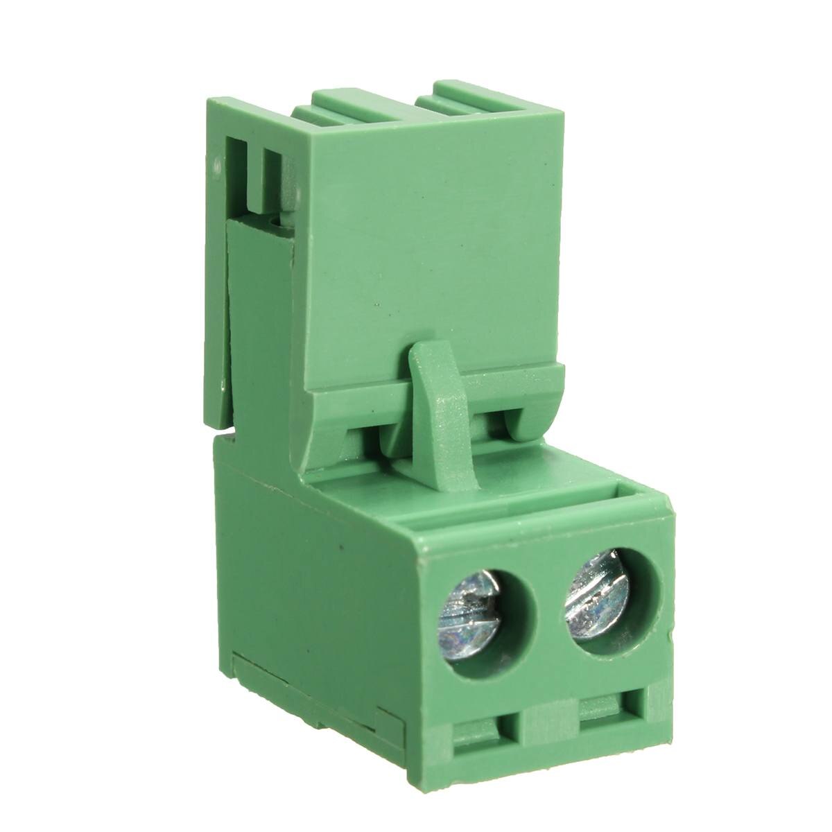 LEORY 2Pin Plug Connector in Screw PCB Dupont Cable Terminal Block Connector Right Angle 5.08mm Pitch