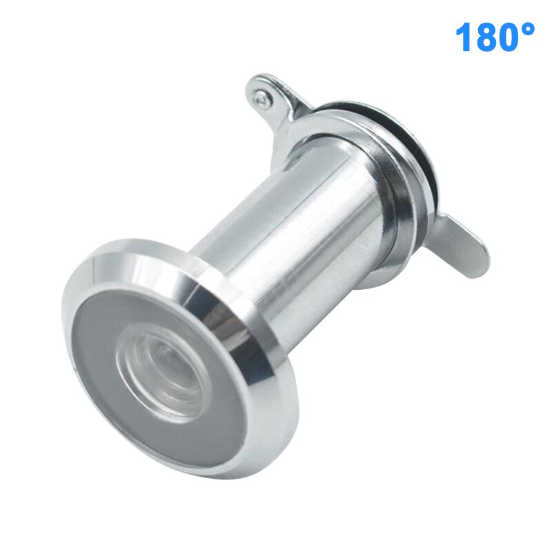 Stainless Steel Door Viewer with Cover One Way 180-220 Degree Peep Hole for Home Office: 180 Degree