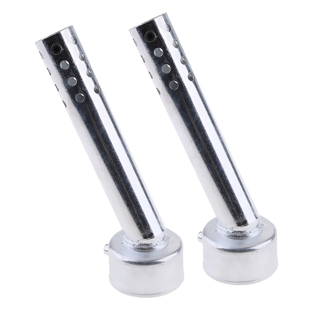 2pcs Universal Metal Exhaust Baffle - 48mm Angled DB Killer - Noise Reducer