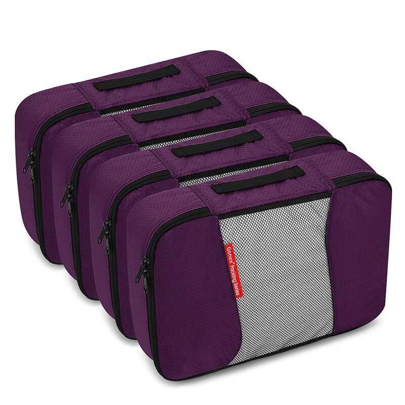 Gonex 4 pièces sacs de rangement de voyage vêtements emballage pochette organisateur de bagages
