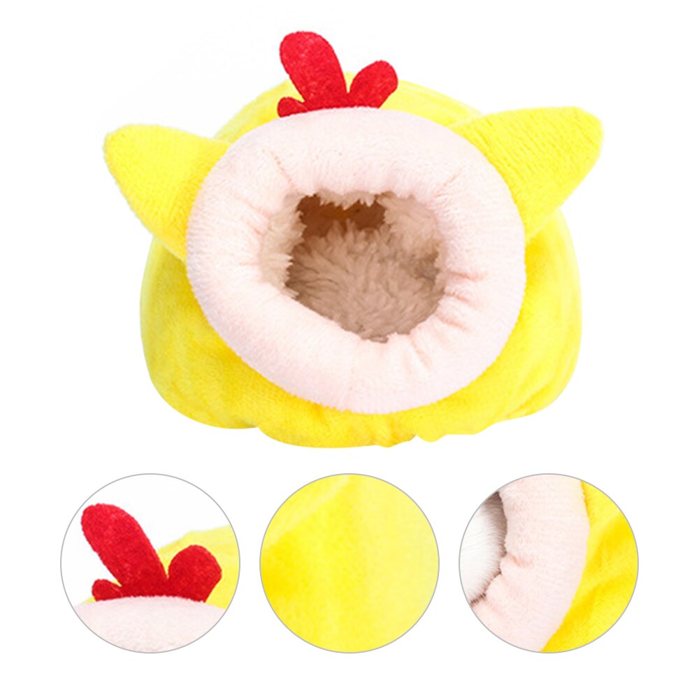 Cozy Hamster Bed Small Animal House Cotton Hideout Accessories Nest Cave For Dwarf Syria Hamsters Rats Chinchilla Degu Ferrets Hedgehoggray Mouse&pink | NL