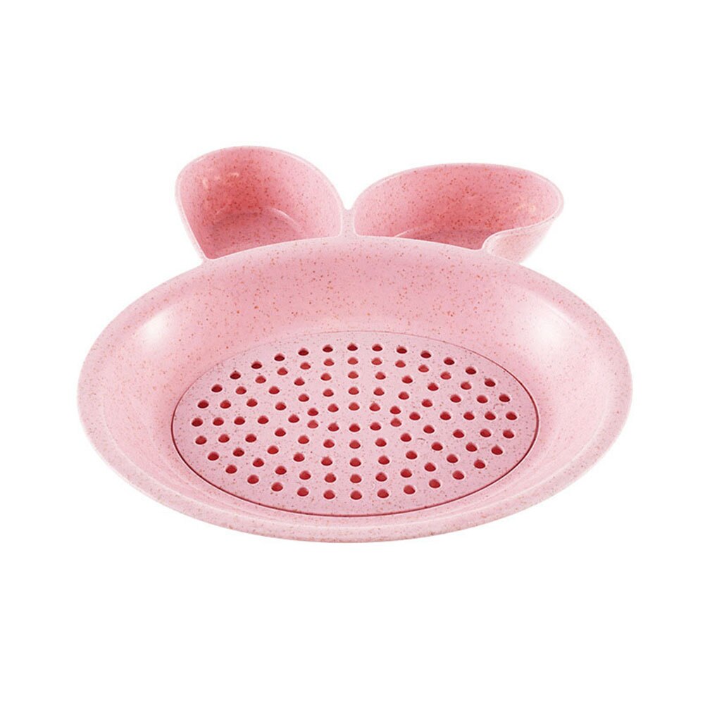 2 kpl kaksikerroksinen nyytien valutuslautanen dippilautanen tarjoilukulho: Vaaleanpunainen