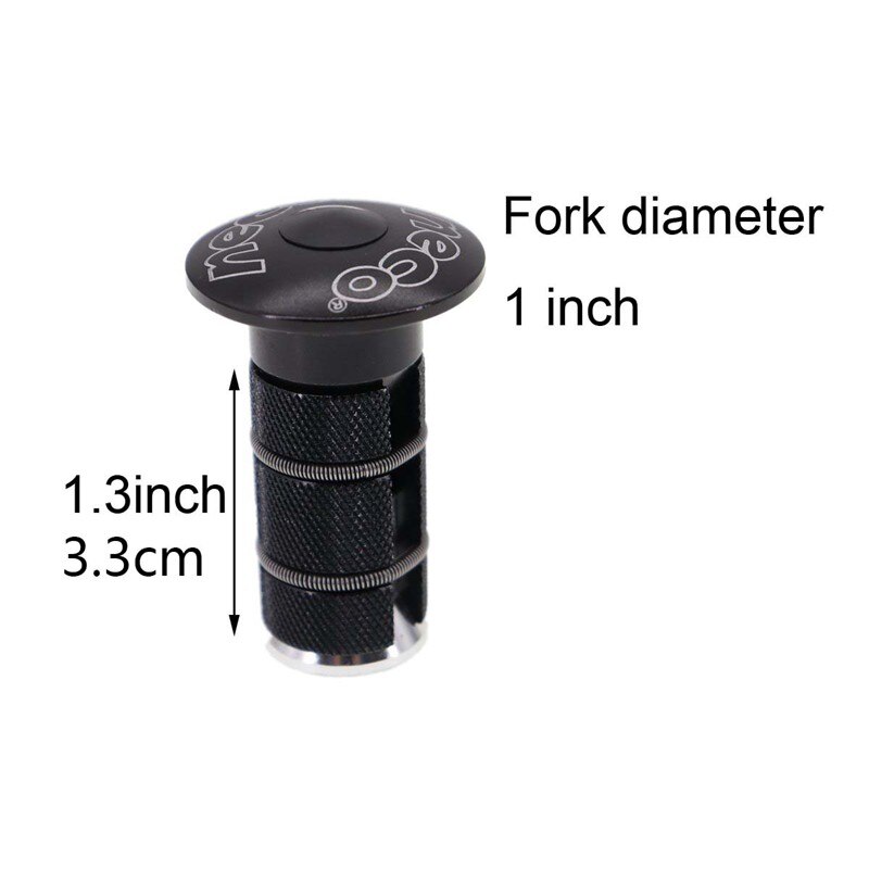 Cykel headset frempind topkapsel kompressionsstik møtrik kompressor ekspansionsgaffel styretøj kulfiber dæksel lang stor størrelse: Lille aluminiumshætte