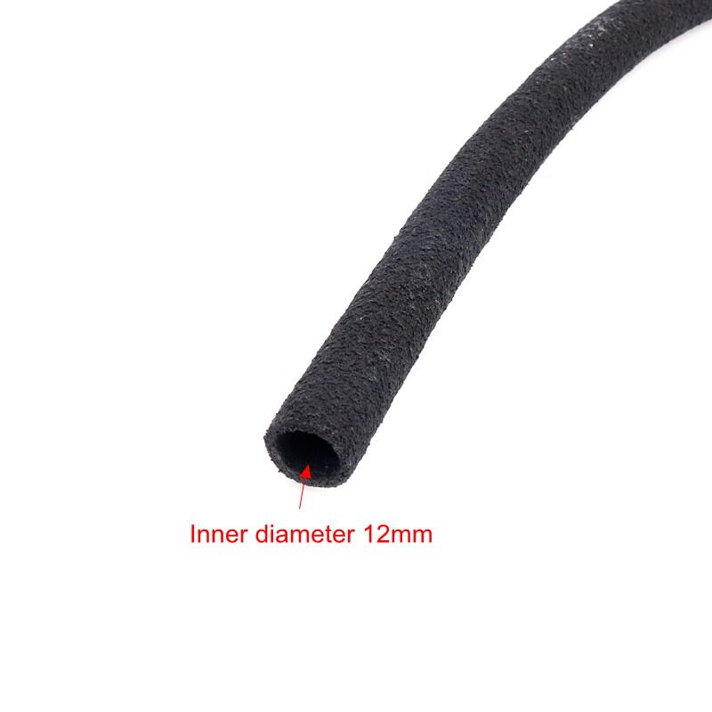 5m 8/16mm perforeret vandrør gummi pe sort slange nedgravet underjordisk uregelmæssig mikroporøs ensartet vandhavevanding: 16mm