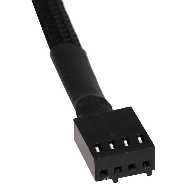 12 pulgadas 5 uds 4 Pin PWM conector ventilador con cubierta extensión Cable de alimentación para la computadora
