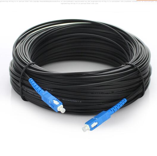 100 M Ftth Glasvezel Kabel Patch Cord Sc Naar Sc Sm Single Core SC-SC 100 Meter Jumper