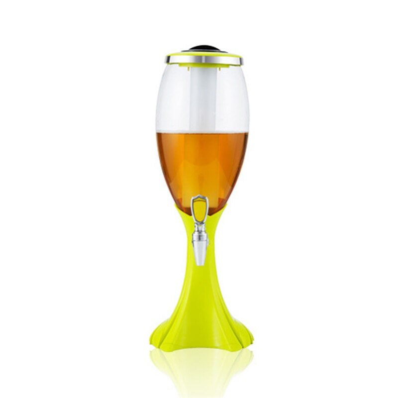OBR 1.5L Beverage Dispenser Cold Wine Beer Juice Beer Pourer Party Buffets Drinks Serving Growlers Container Bar Accessories: Yellow