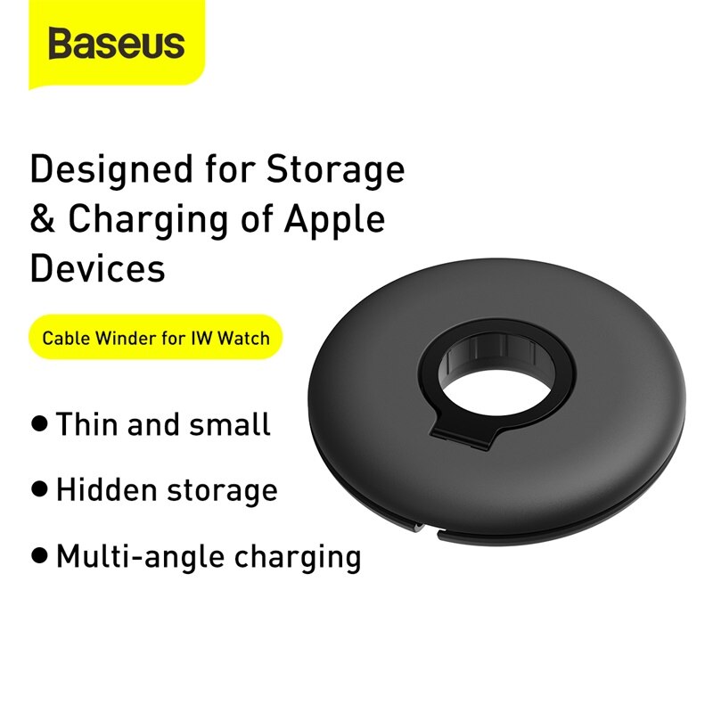 Baseus Cable Organizer Storage Charge Stand Holder for iP Watch Watch Cable Holder Cable Winder for iP Watch 5 4 3 2 1 38mm-44mm