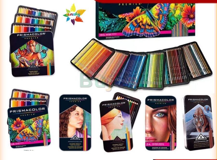 original 12 24 48 72 132 150 USA prismacolor Premier oil Color pencil sanford artist painting pencil