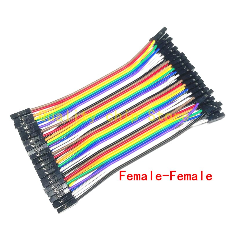 Dupont Line 10CM 40Pin Male to Male + Male to Female and Female to Female Jumper Wire Dupont Cable for Arduino DIY KIT: Female-Female