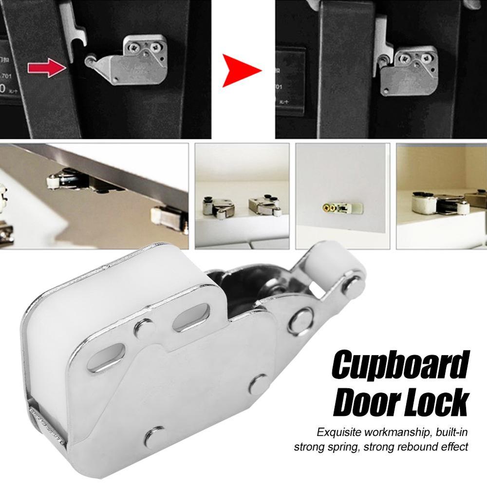 10 stk hoppe låsen lås tyverisikring touch-catch låse til skabslågen møbler mini skub kabinet køkken fjederklemmen lås