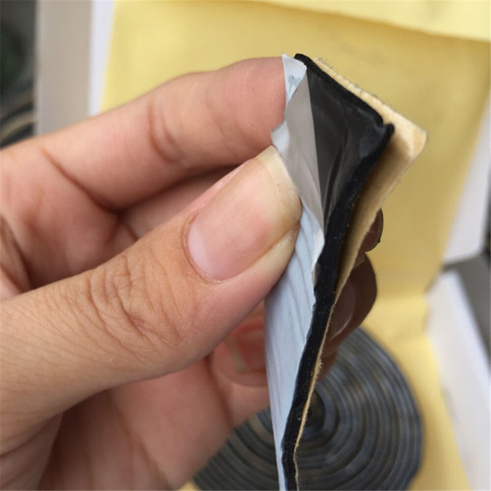 Pegamento de goma negro de butilo, sellador de Faro de coche, Retrofit, resellado, faros Hid, Escudo de luz trasera, pegamento, cinta insonorizada a prueba de polvo para coche
