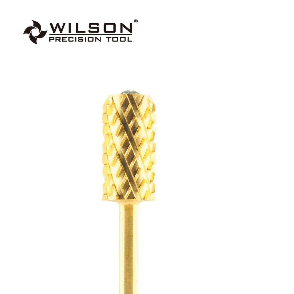 2 st kristall stor cylinderborr [hörnradie]  - 4 xgrov  (4xc-1140411)  - guld - wilson hårdmetall spikborr