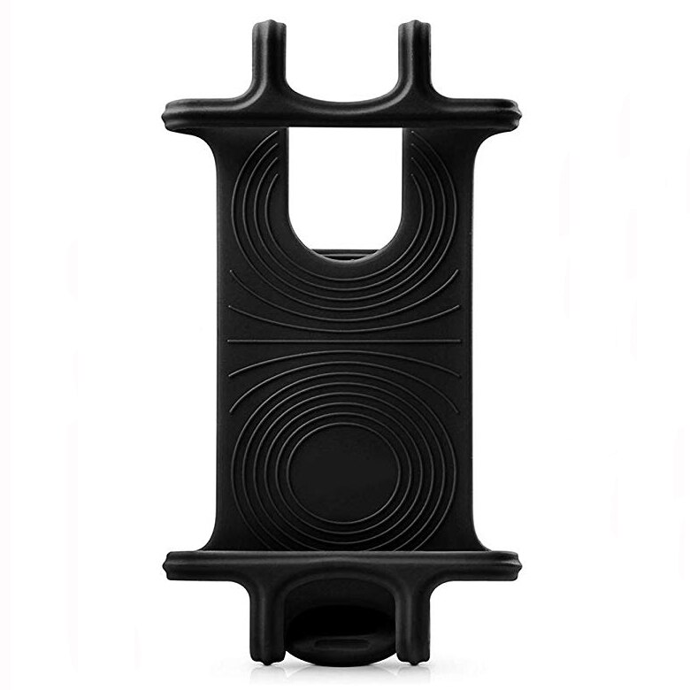 Untoom-Soporte de teléfono para bicicleta, para iPhone X, Xs, Max, 8, Samsung S8, S7, manillar de bicicleta, soporte de cochecito para teléfono móvil de 4-6 pulgadas: Black